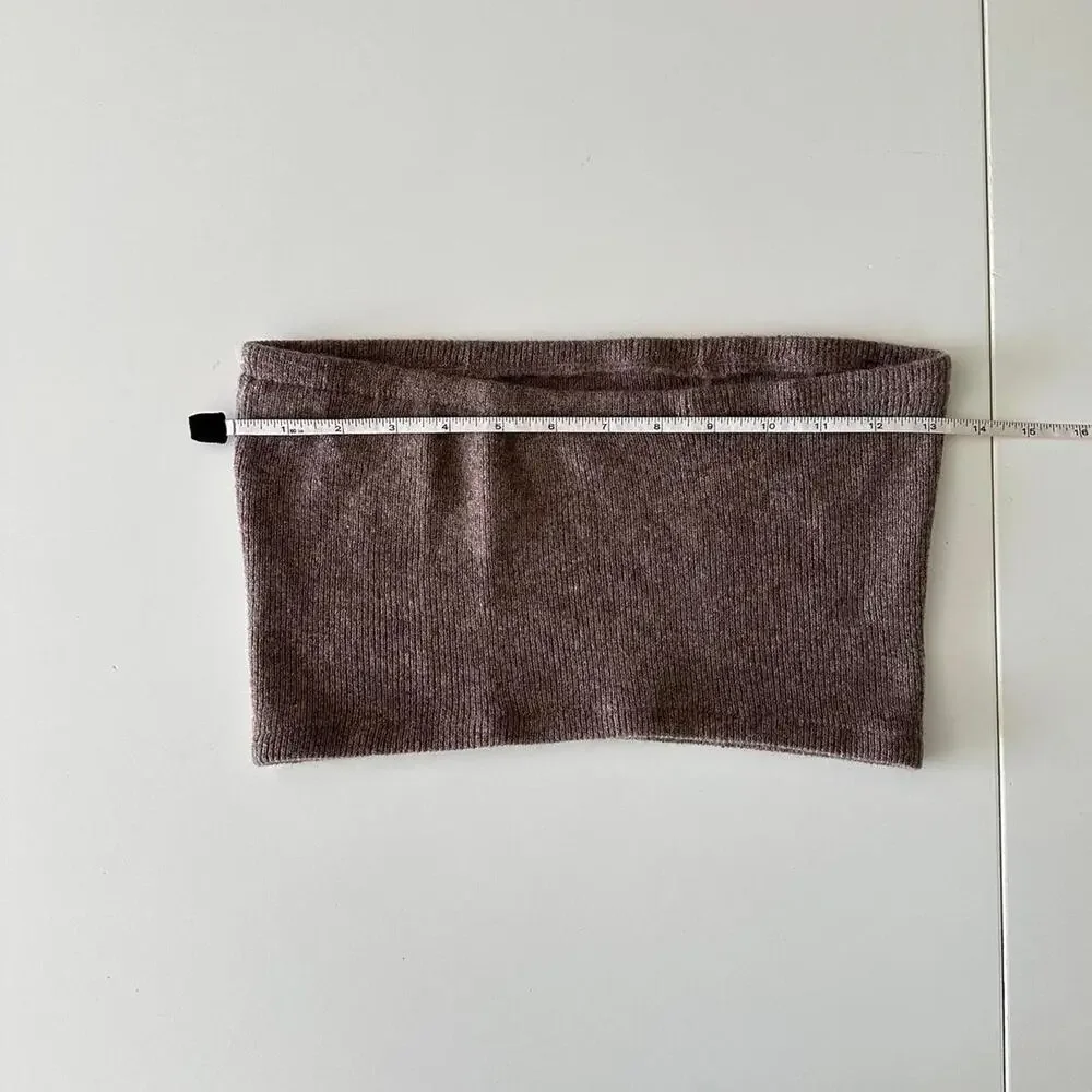 handmade brown knit bandeau - Picture 6 of 8